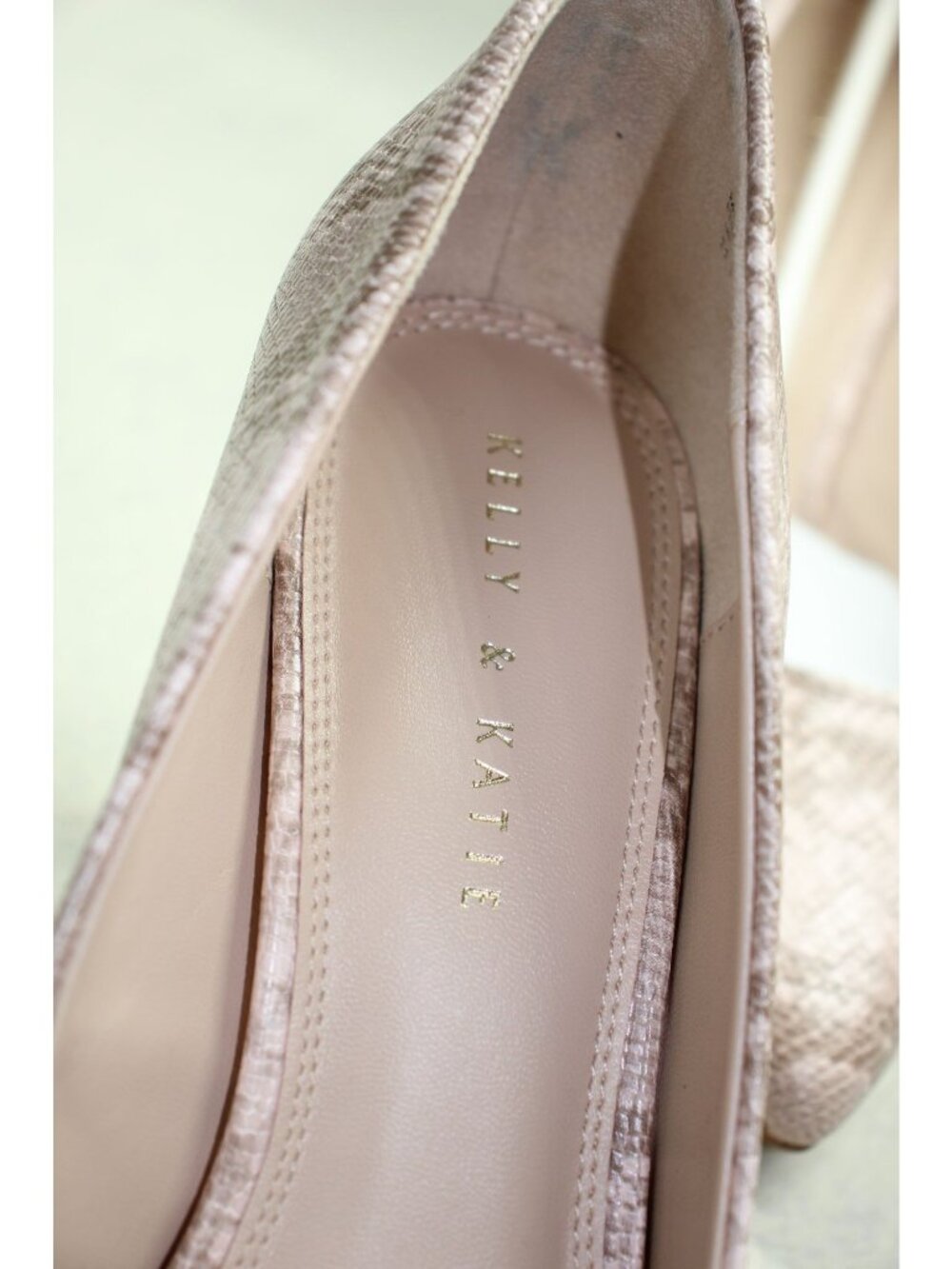 Kelly & Katie Astivia Womens Pumps Size 11 Blush Snakeskin Pointed Toe Stiletto - Picture 5 of 7